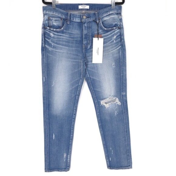 NWT MOUSSY VINTAGE Women's Jeans 30 JAPAN MADE Helendale Skinny Distressed HOWA - Picture 1 of 14